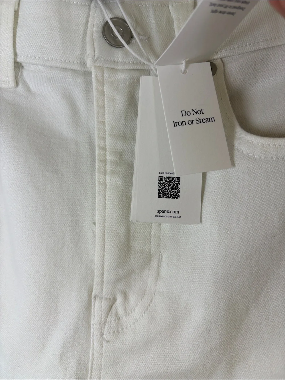 SPANX Lycra Flare High-Rise Jeans- Color: Linen Sz 10 *See Description* NWT Flaw